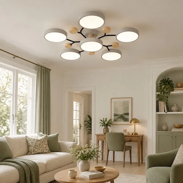 éclairage de plafond neutre pour le salon et le travail