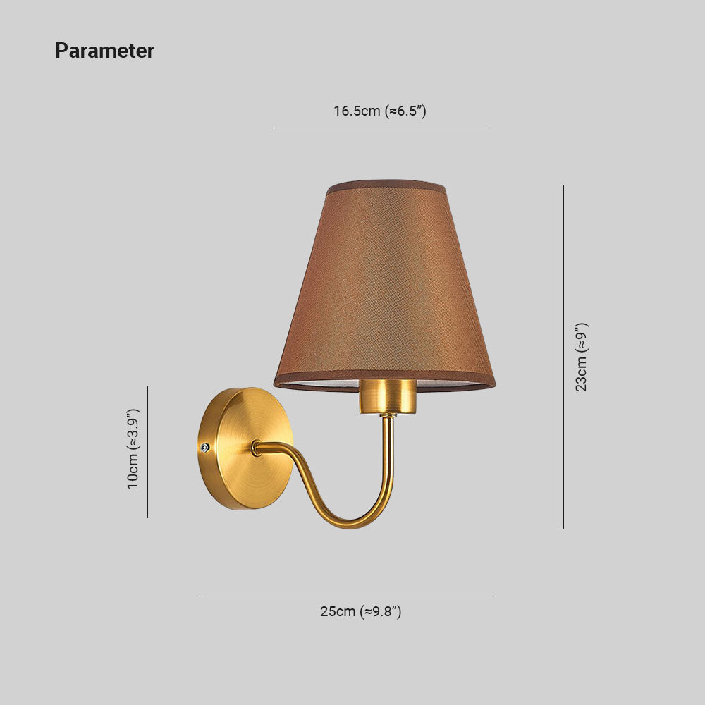 Eryn wall sconce dimensions in centimetres first and inches second