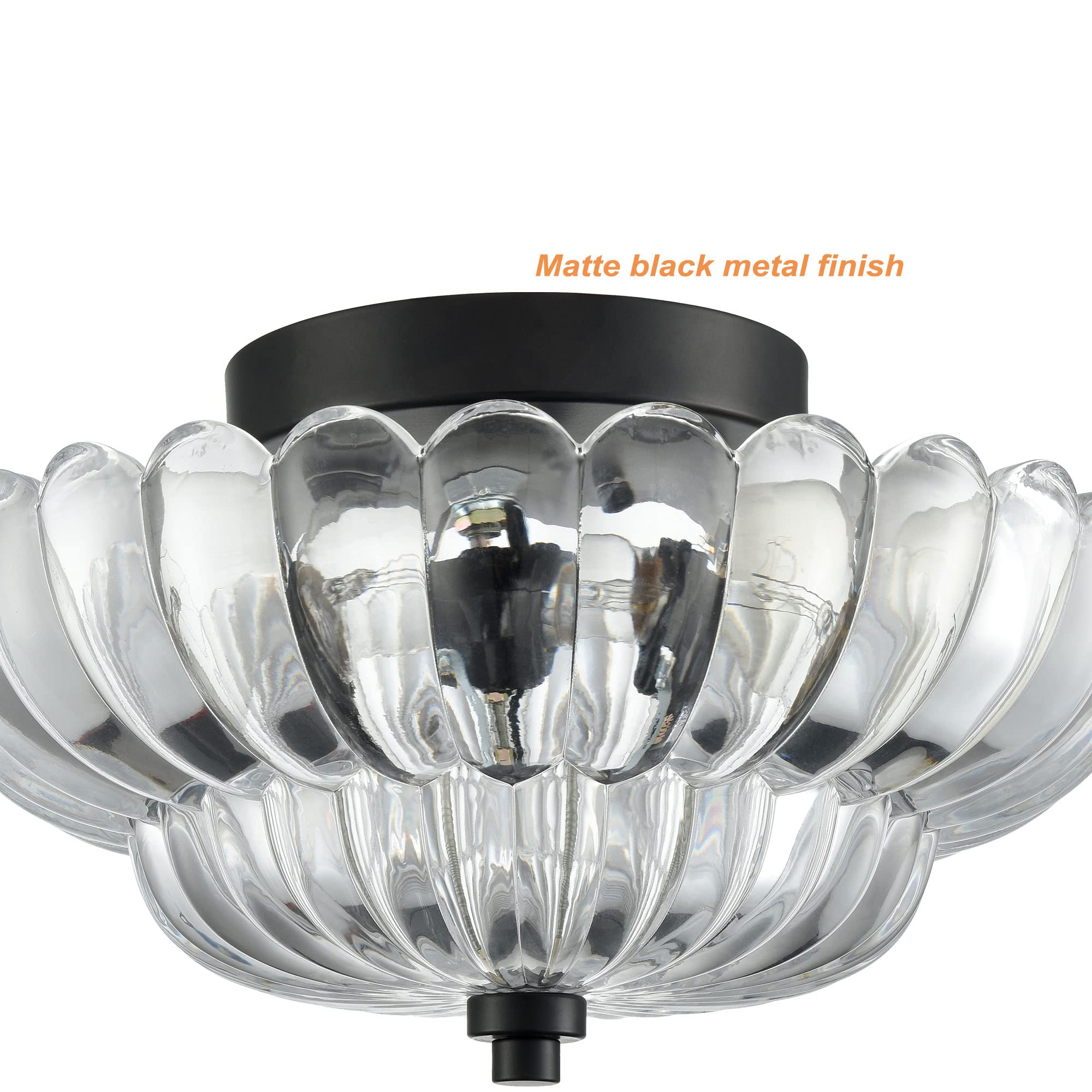 Modern Black Ceiling Light Traditional Semi Flush Mount Ceiling