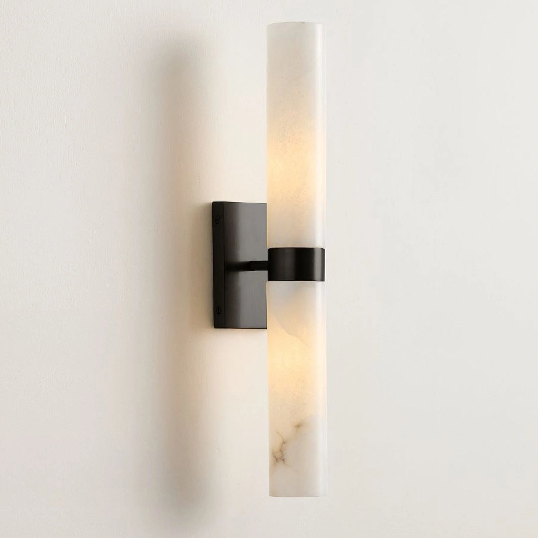 Απλίκα τοίχου με διπλό σωλήνα Marcellus Modern Alabaster black.webp__PID:05fd16a3-78f1-463f-9096-7772faf64de6