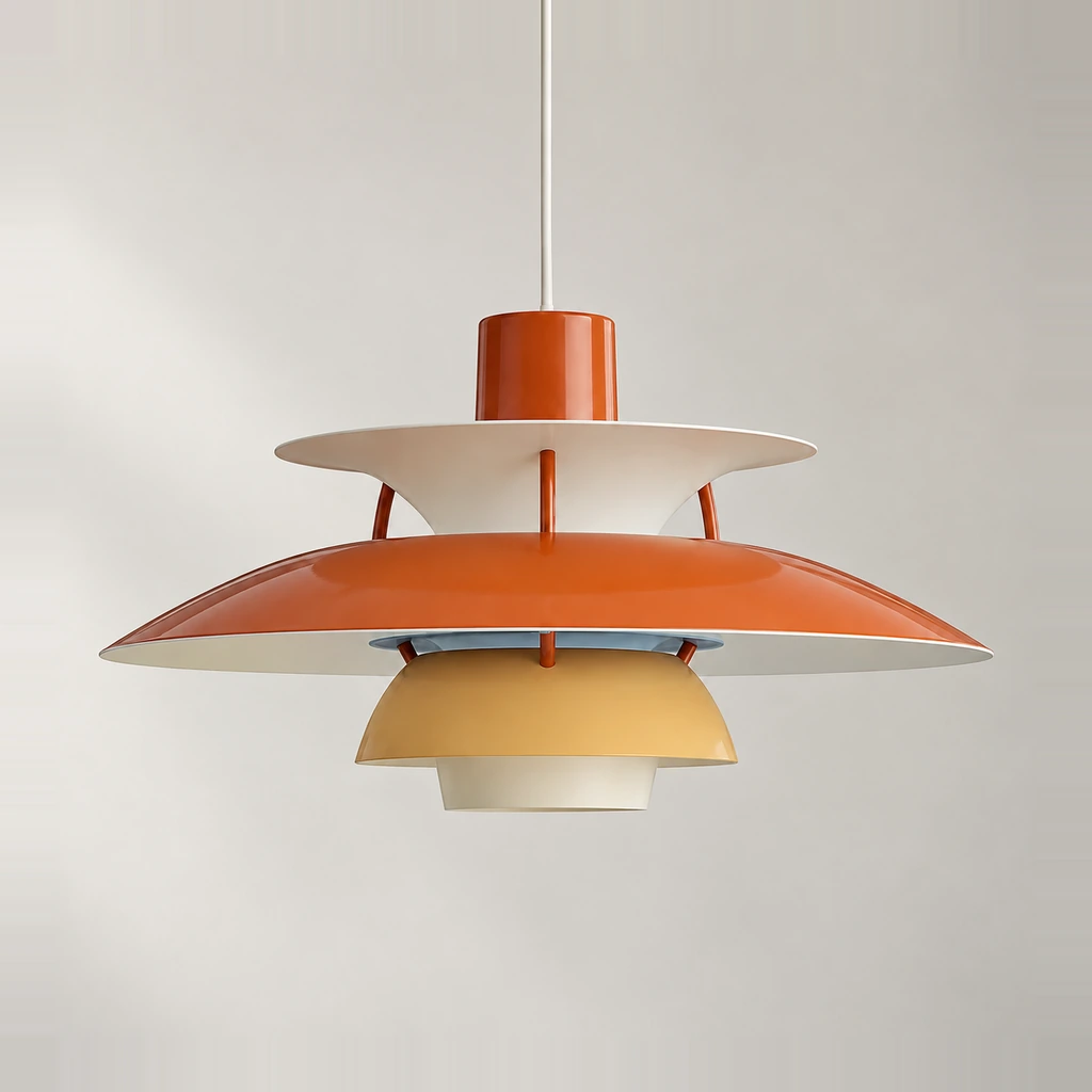 Hues of Orange layered pendant