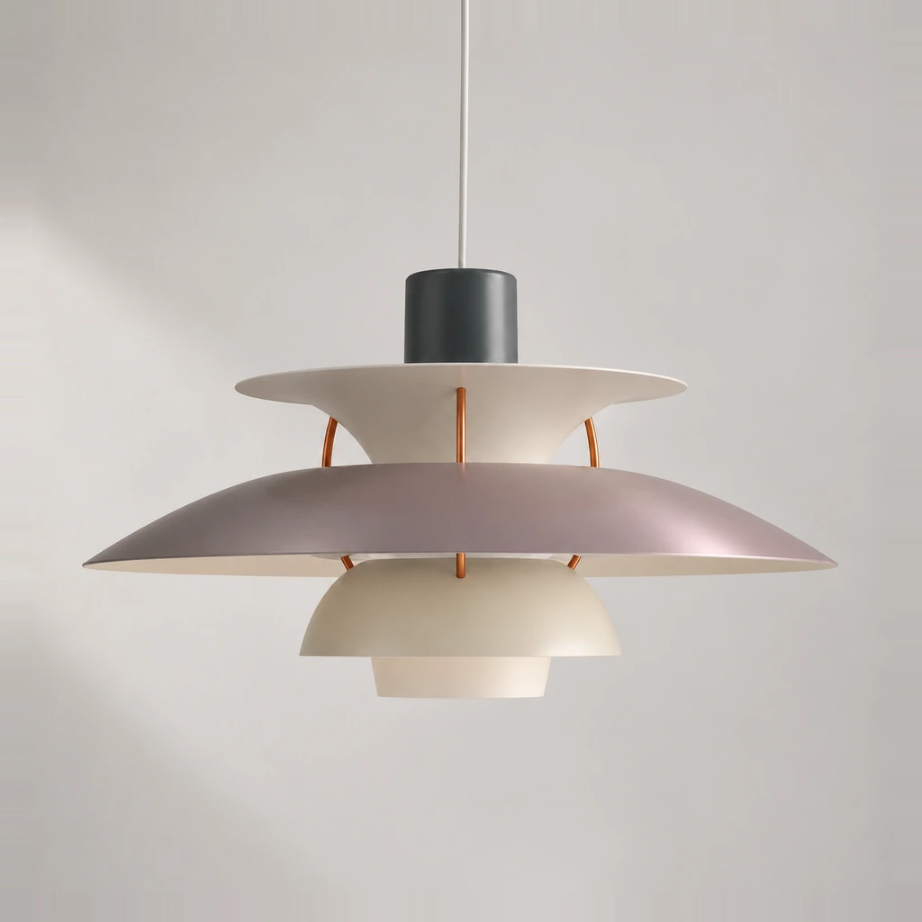 Hues of Grey layered pendant