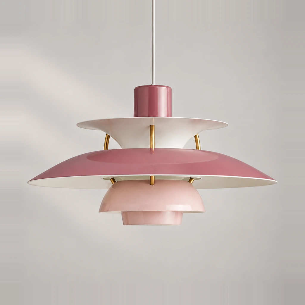 Hues of Pink layered pendant