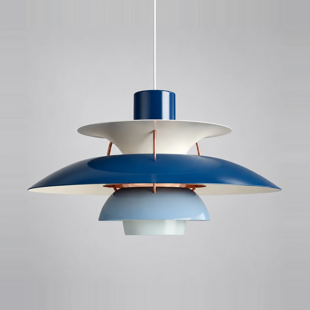 Hues of Blue layered pendant