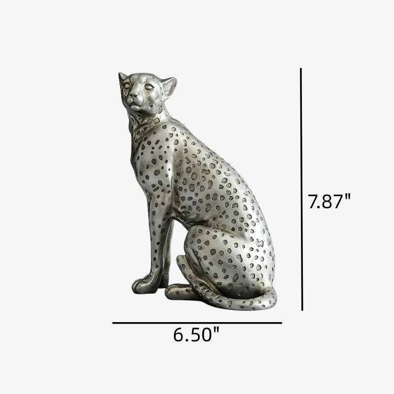 Dimensions d'origine du modèle Rune H : chat tacheté assis