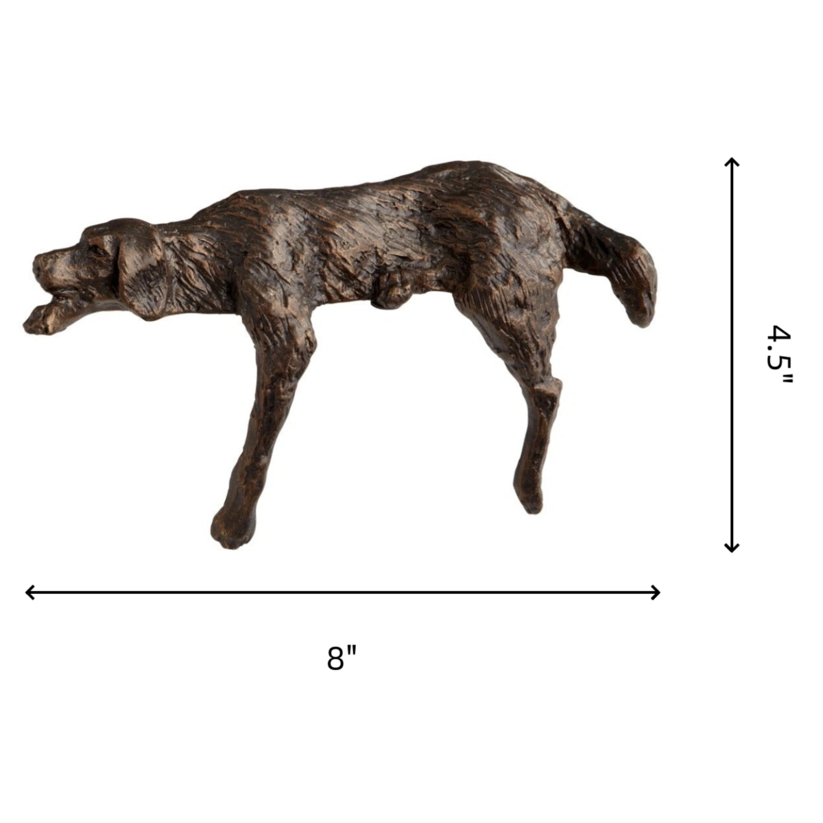 Dimensions d'origine du modèle Rune A : chien couché