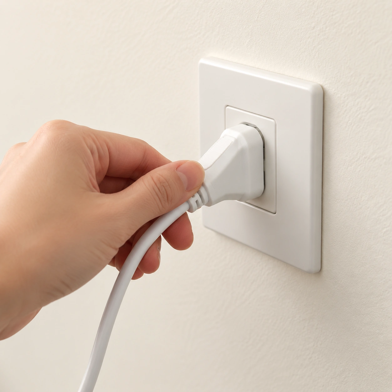 Schließen Sie den Lampenstecker an.