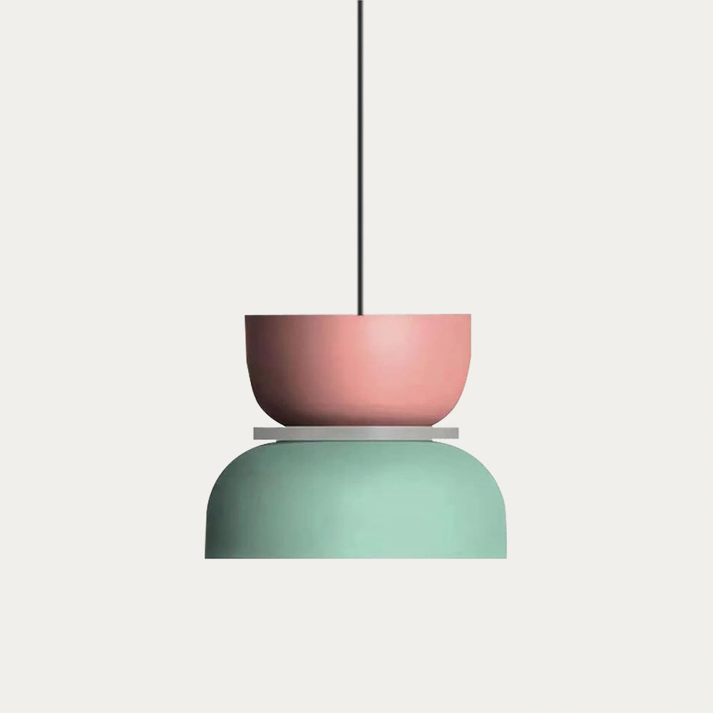 Finitura del prodotto rosa + verde chiaro