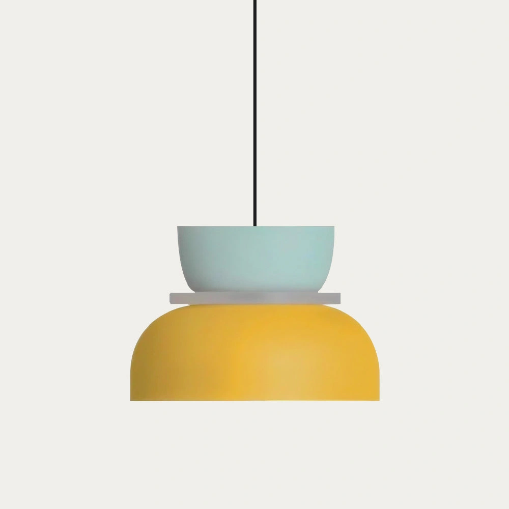 Finitura del prodotto azzurro chiaro + giallo