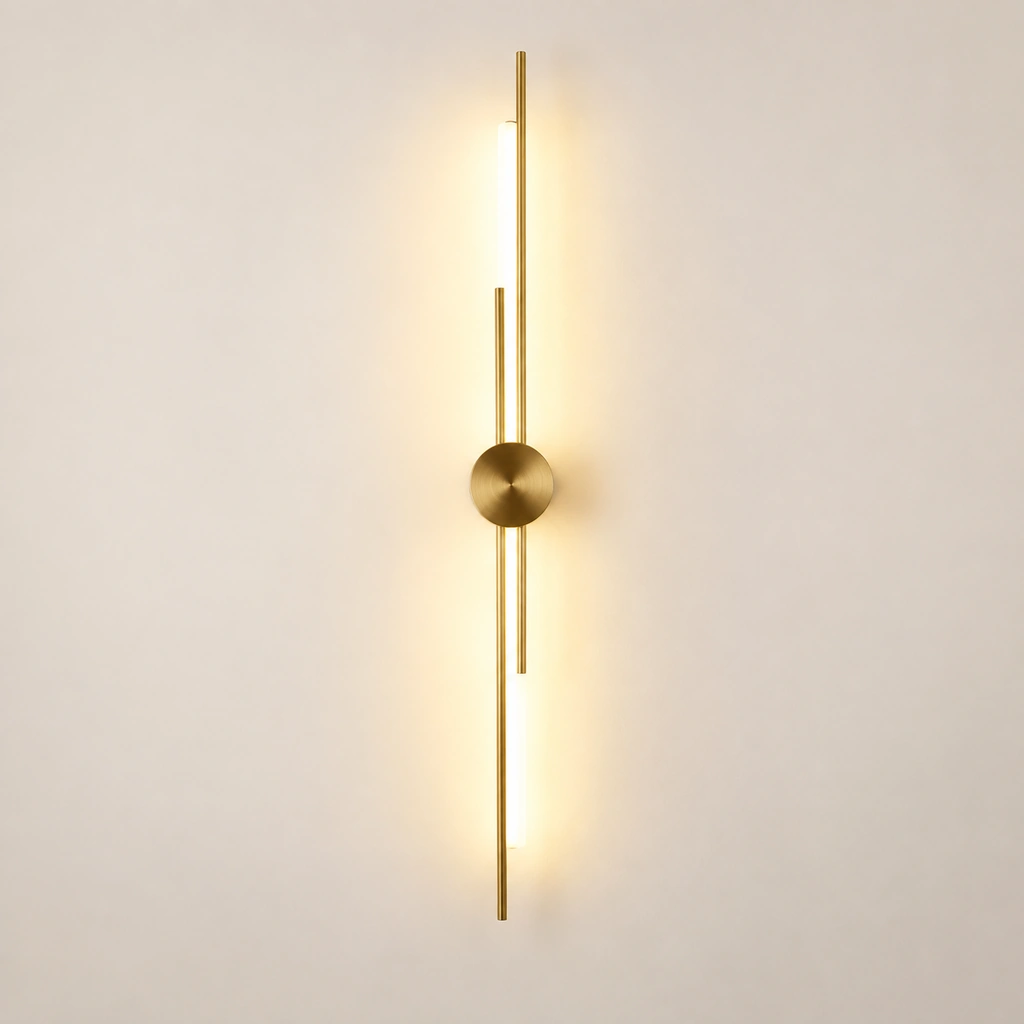 Lumen Brass / 83cm wall light