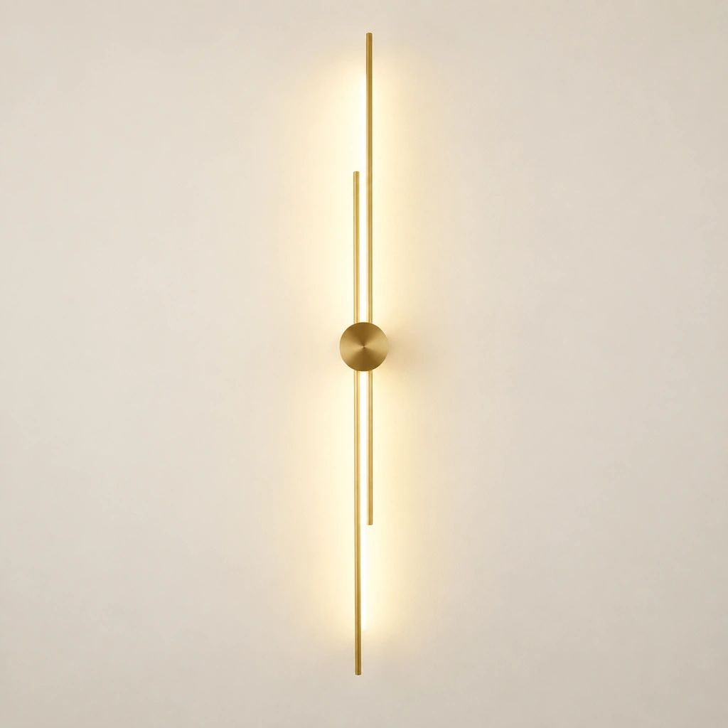 Lumen Brass / 103cm wall light