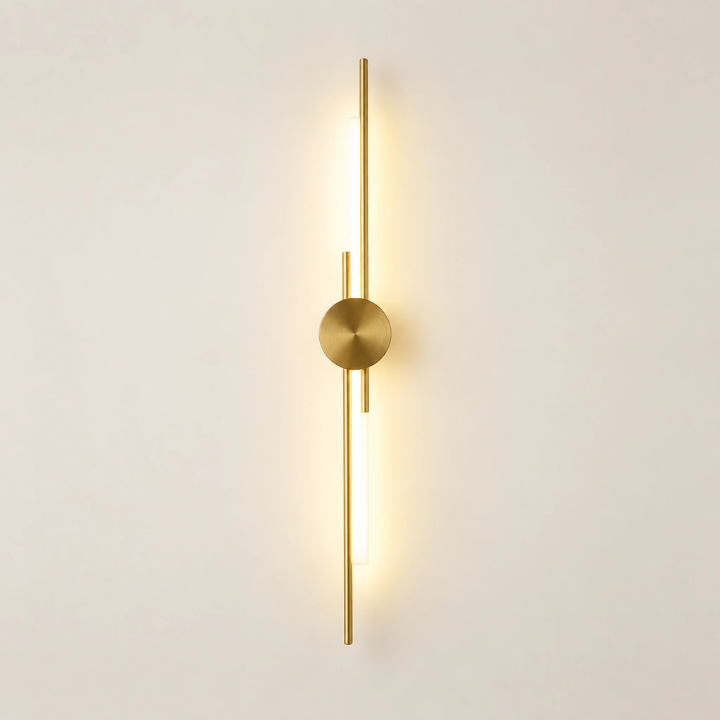 Lumen Brass / 63cm wall light
