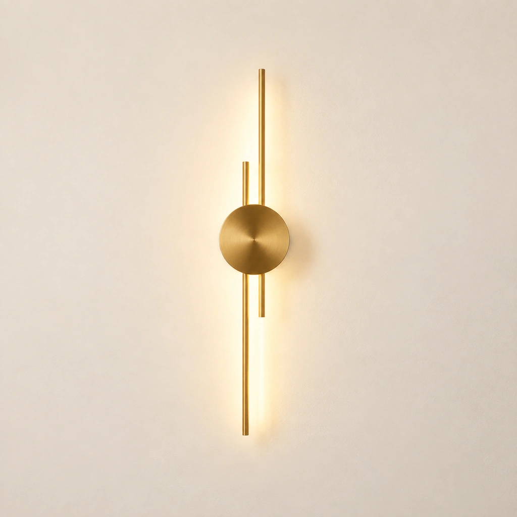 Lumen Brass / 42cm wall light