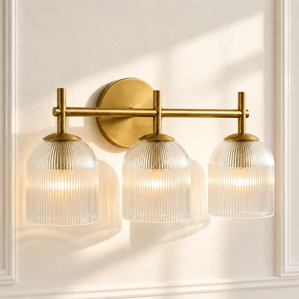 Vireo · Glass · Brass · 3-head