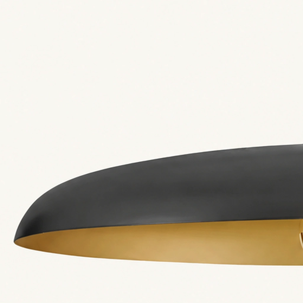 Quin Metal Disc Pendant Light — detail