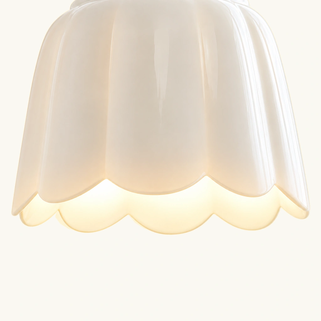 Lior Ceramic Flower Wall Sconce — detail