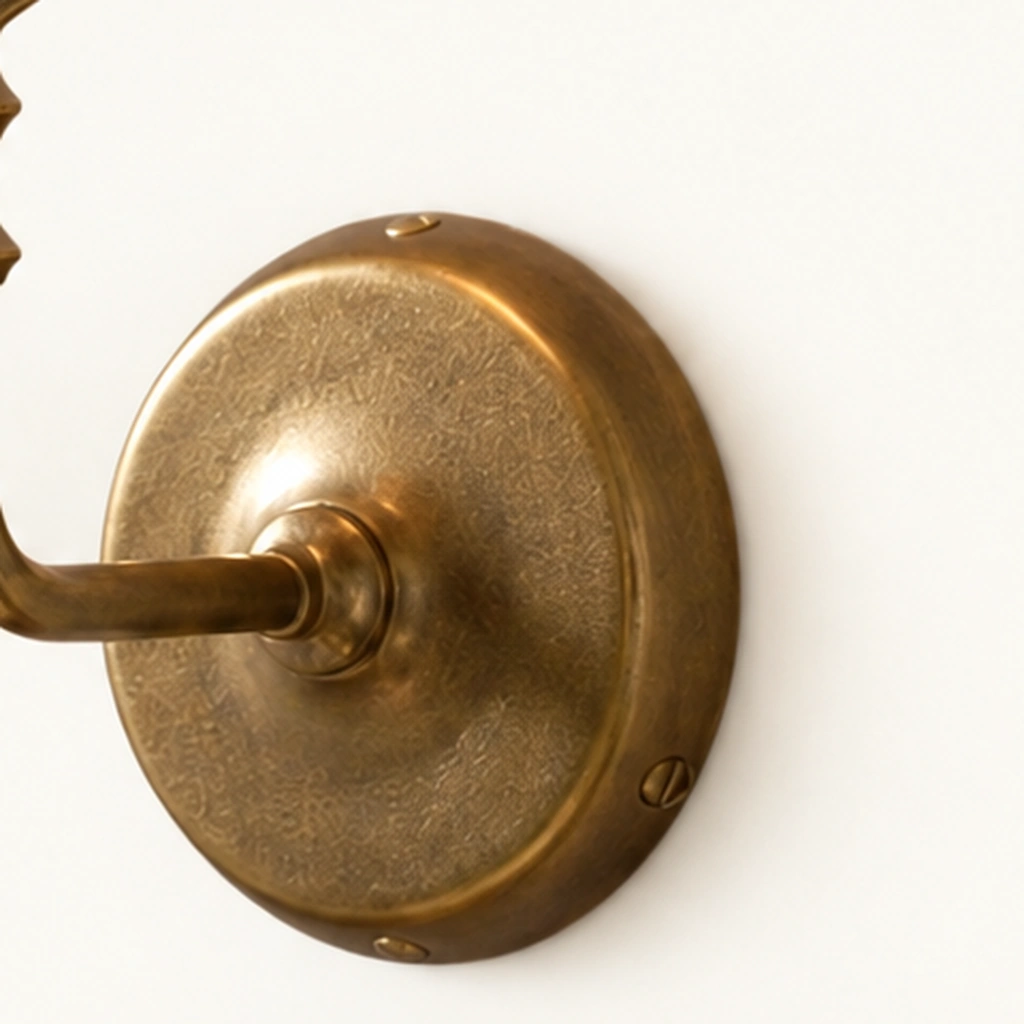 Celia Botanical Linen Wall Sconce — detail
