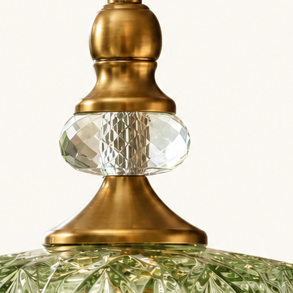Sylvie Glass Flower Pendant Light — detail