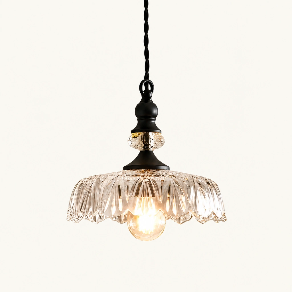Sylvie Glass Flower Pendant Light, sku view 5