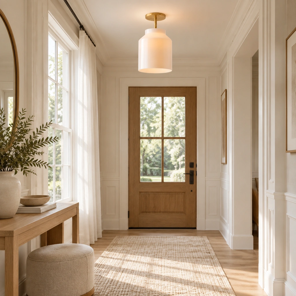 Nerys Semi-Flush Ceiling Light — scene