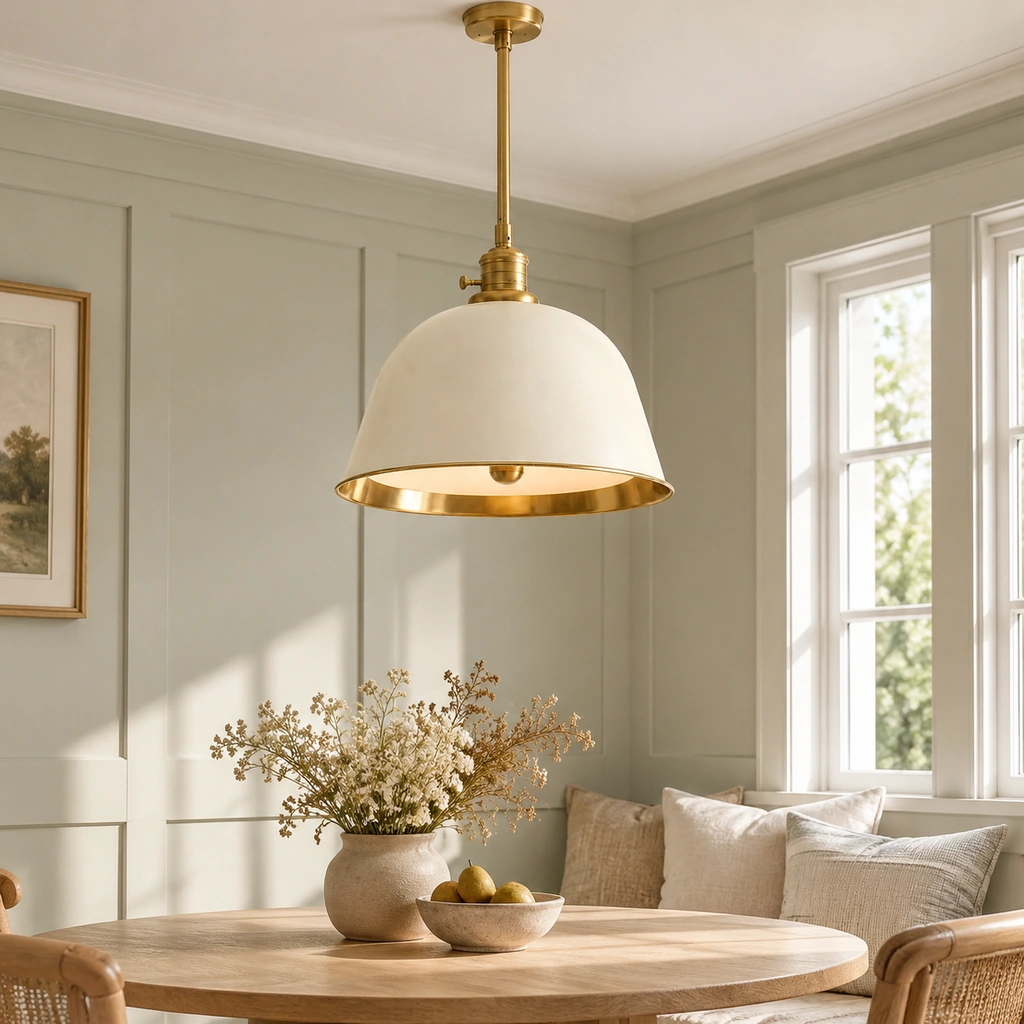 Ellis Metal Bell Pendant Light — scene