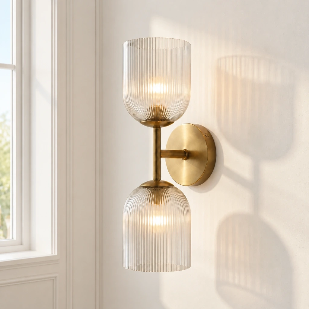 Vireo · Glass · Brass · 2-head