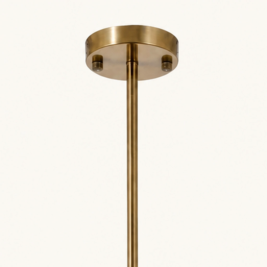 Rowan Textured Glass 3-Light Chandelier — detail