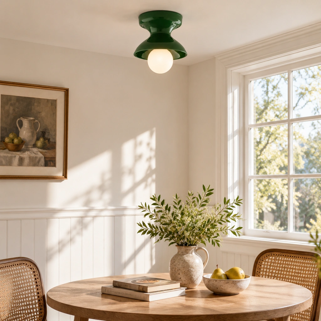 Jenna Ceramic Ceiling Light — scene