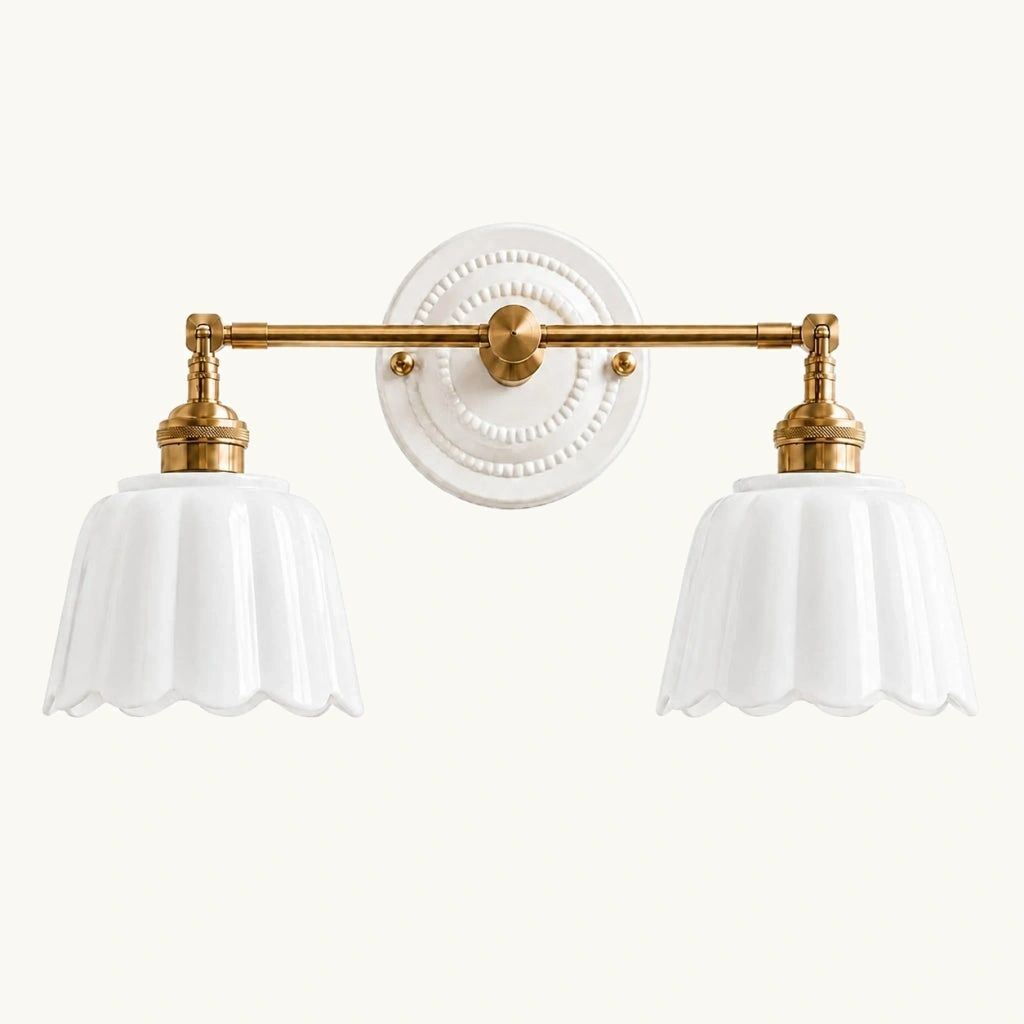 Lior Ceramic Flower Wall Sconce — sku