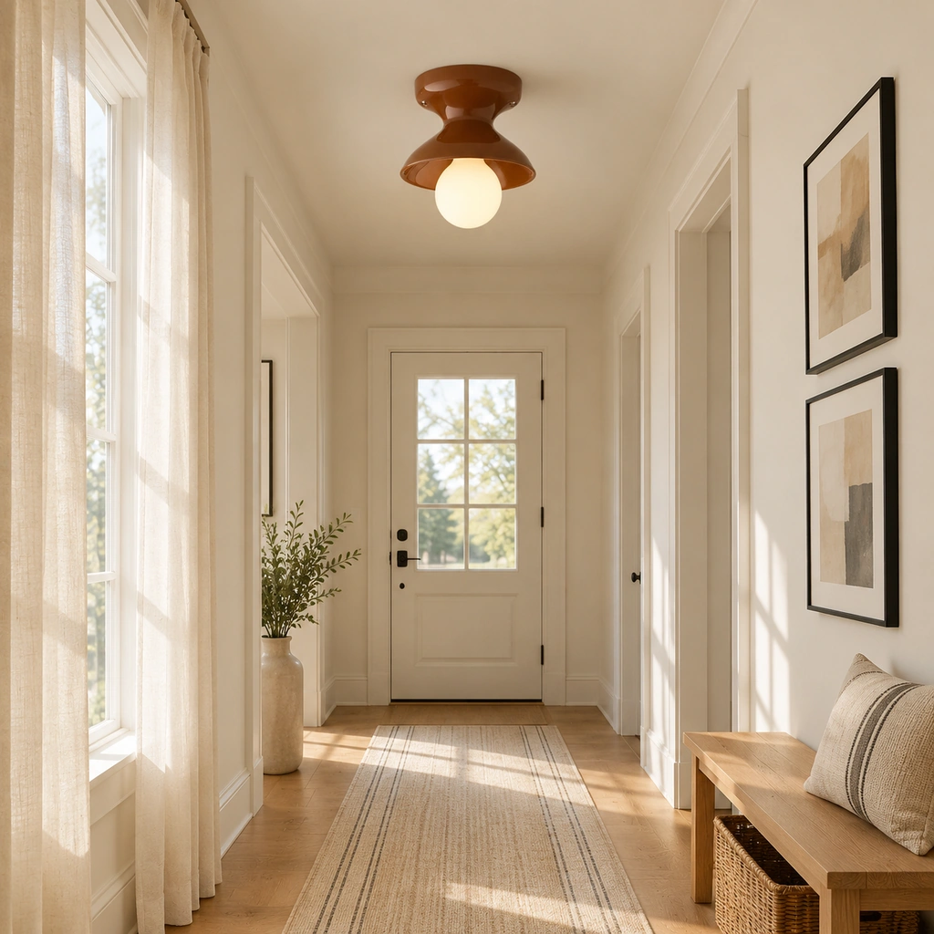 Jenna Ceramic Ceiling Light — scene