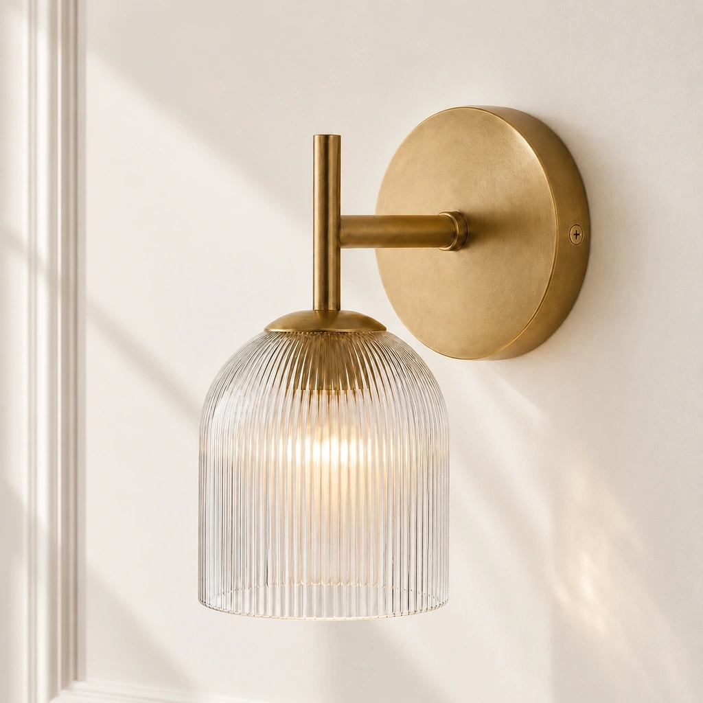 Vireo · Glass · Brass · 1-head