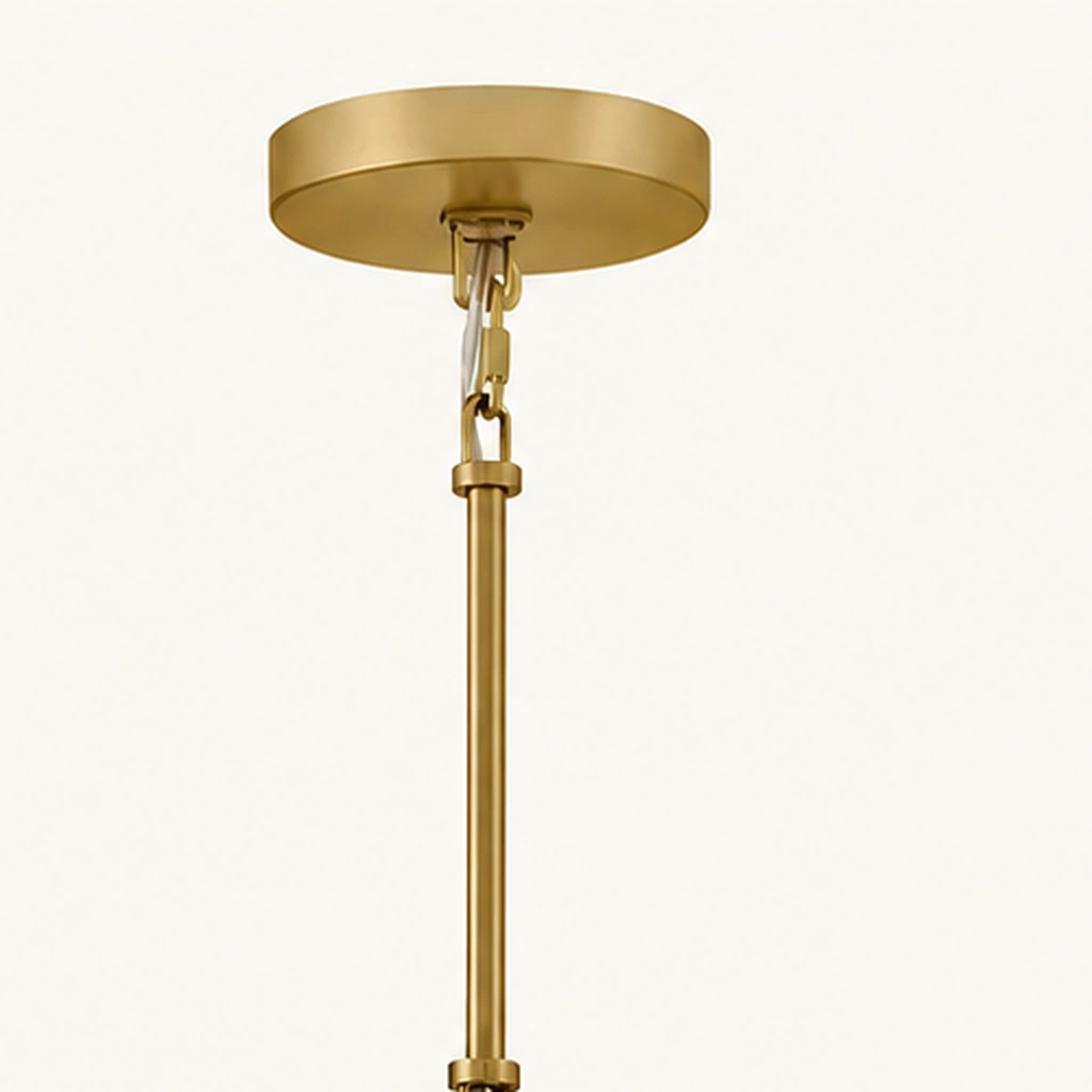 Quin Metal Disc Pendant Light — detail