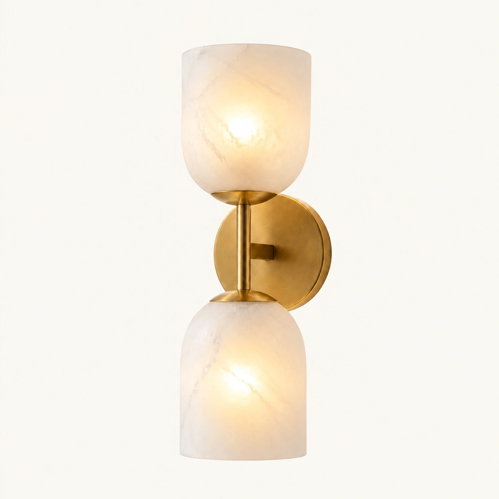 Vireo Glass and Stone Wall Sconce — sku