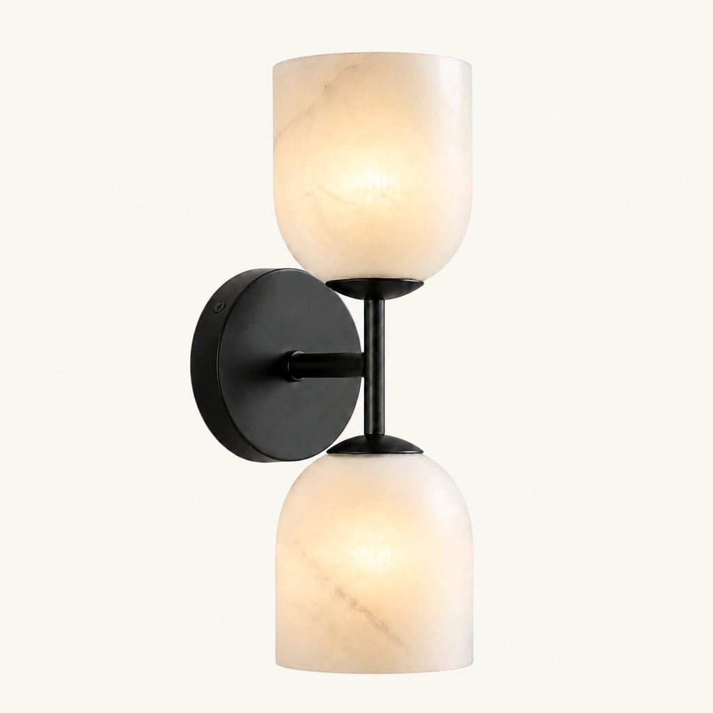 Vireo Glass and Stone Wall Sconce — sku