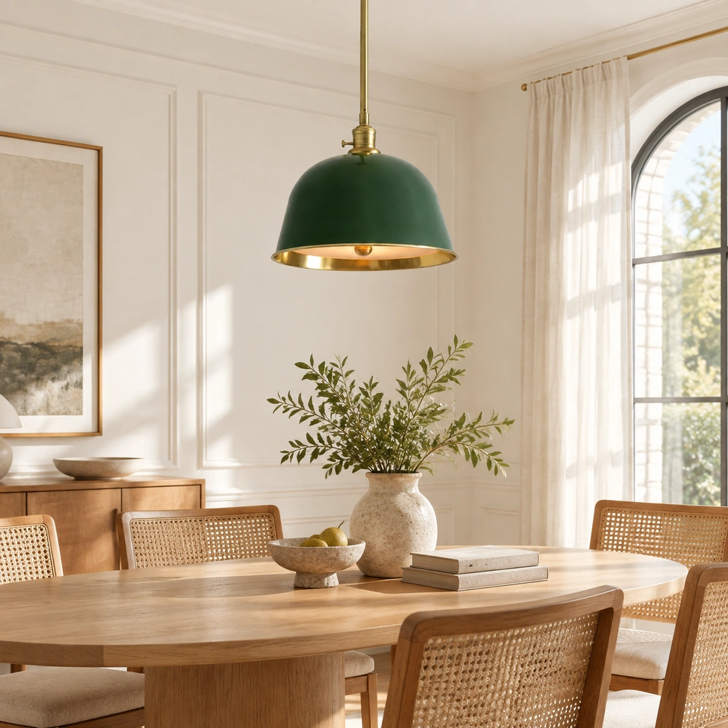 Ellis Metal Bell Pendant Light — scene