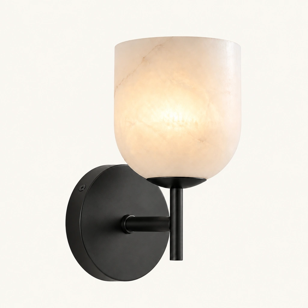 Vireo Glass and Stone Wall Sconce — sku