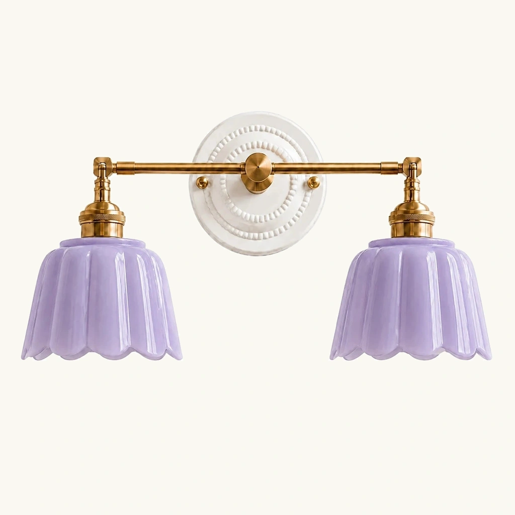 Lior Ceramic Flower Wall Sconce — sku
