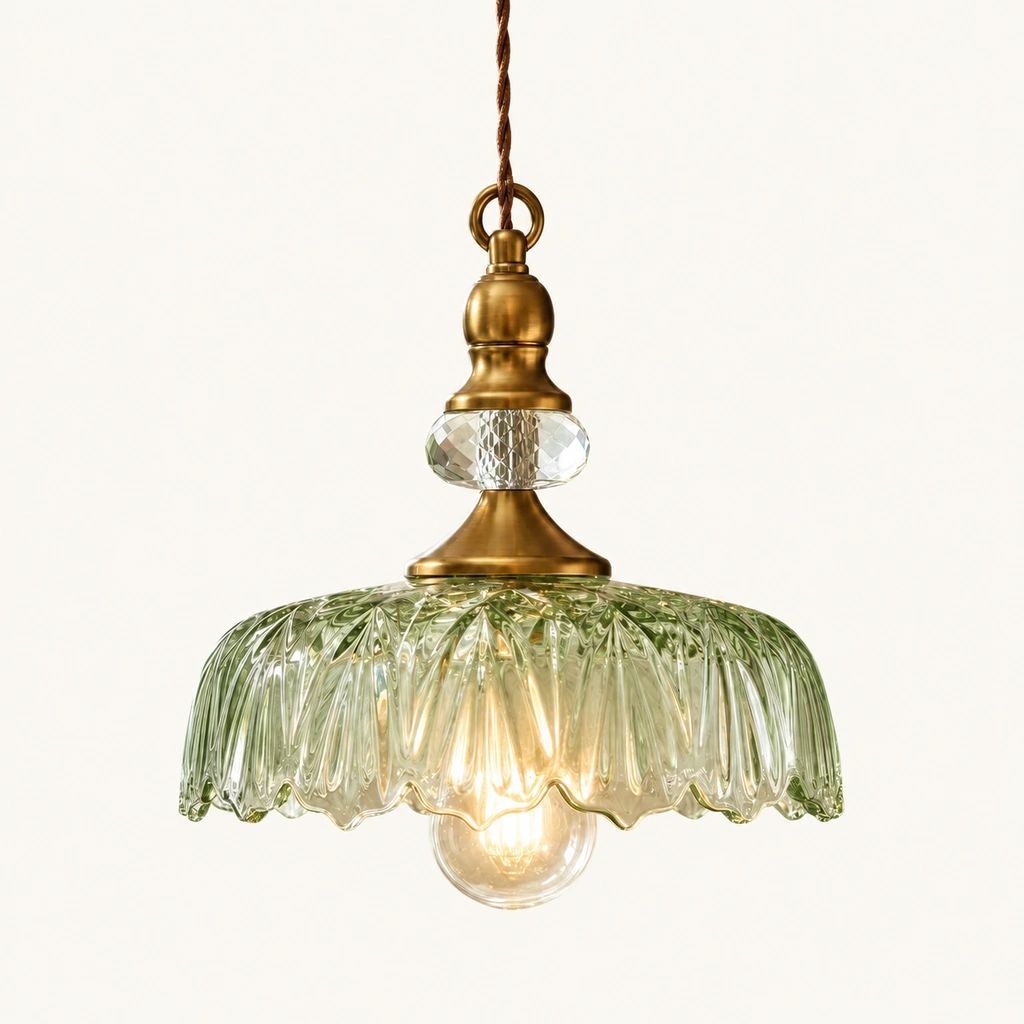 Sylvie Glass Flower Pendant Light, sku view 4