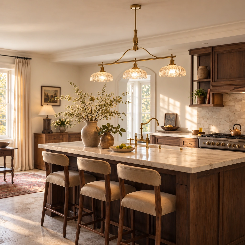 Kitchen island with Rowan