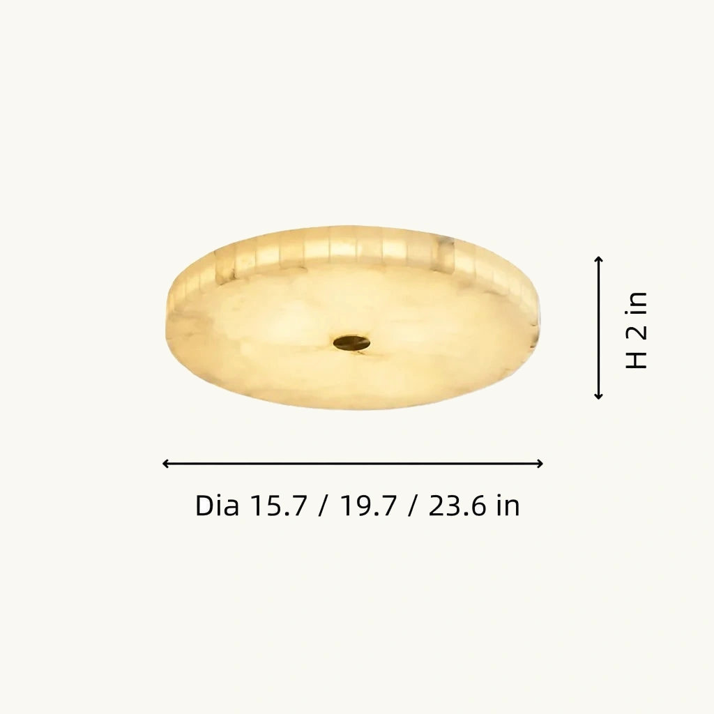 Kelly Alabaster LED Ceiling Light — dimension