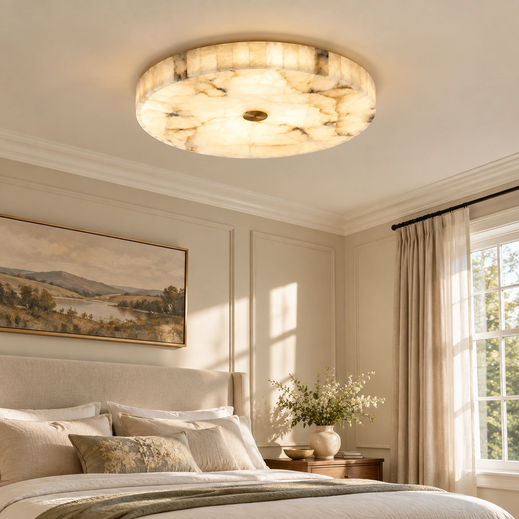 Kelly Alabaster LED Ceiling Light — scene