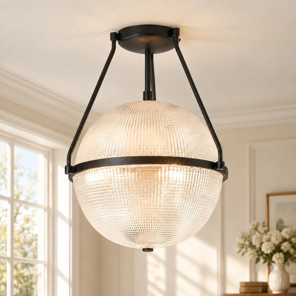 Athena ceiling light in Black
