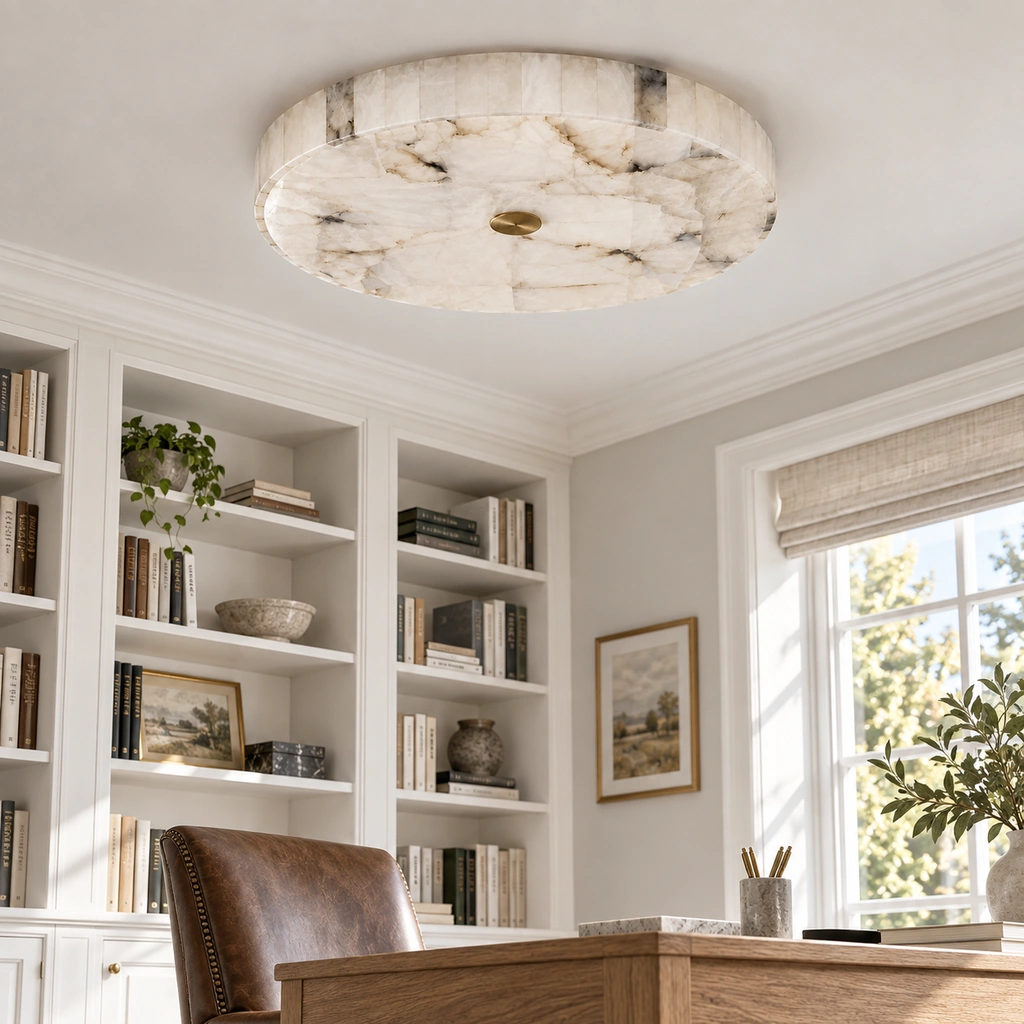 Kelly Alabaster LED Ceiling Light — scene