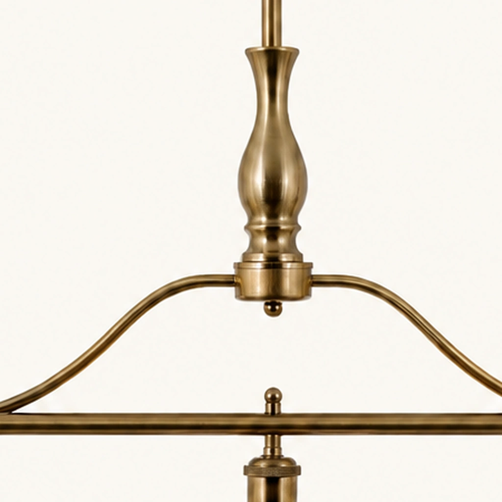 Rowan Textured Glass 3-Light Chandelier — detail