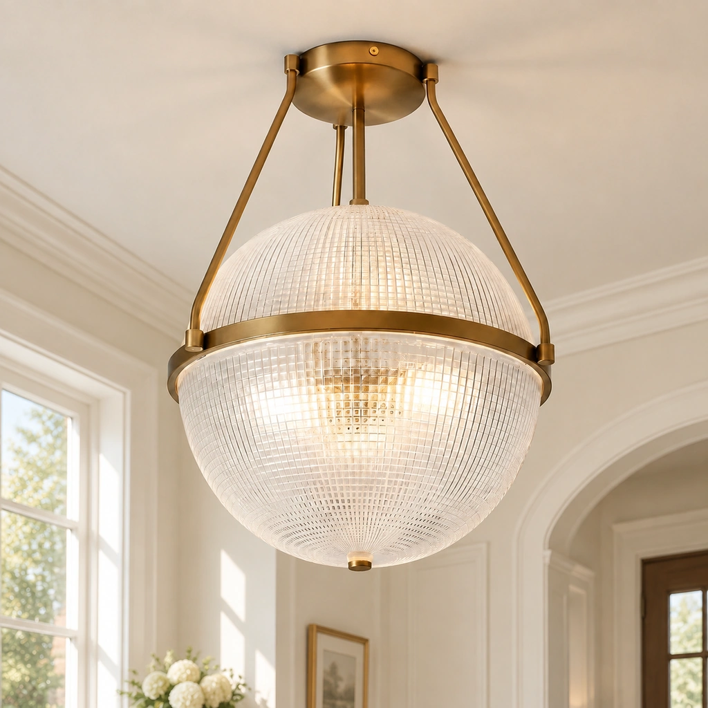 Athena ceiling light in Gold