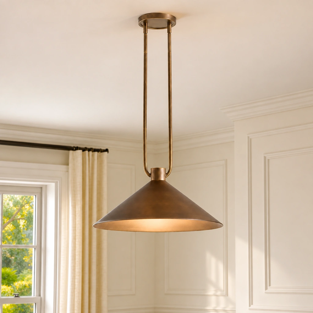 Zane pendant in Brass
