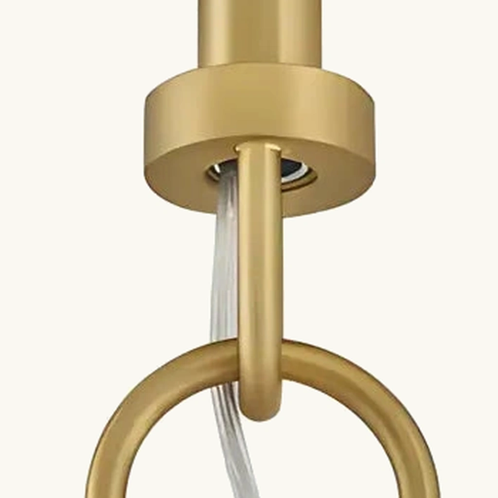 Quin Metal Disc Pendant Light — detail