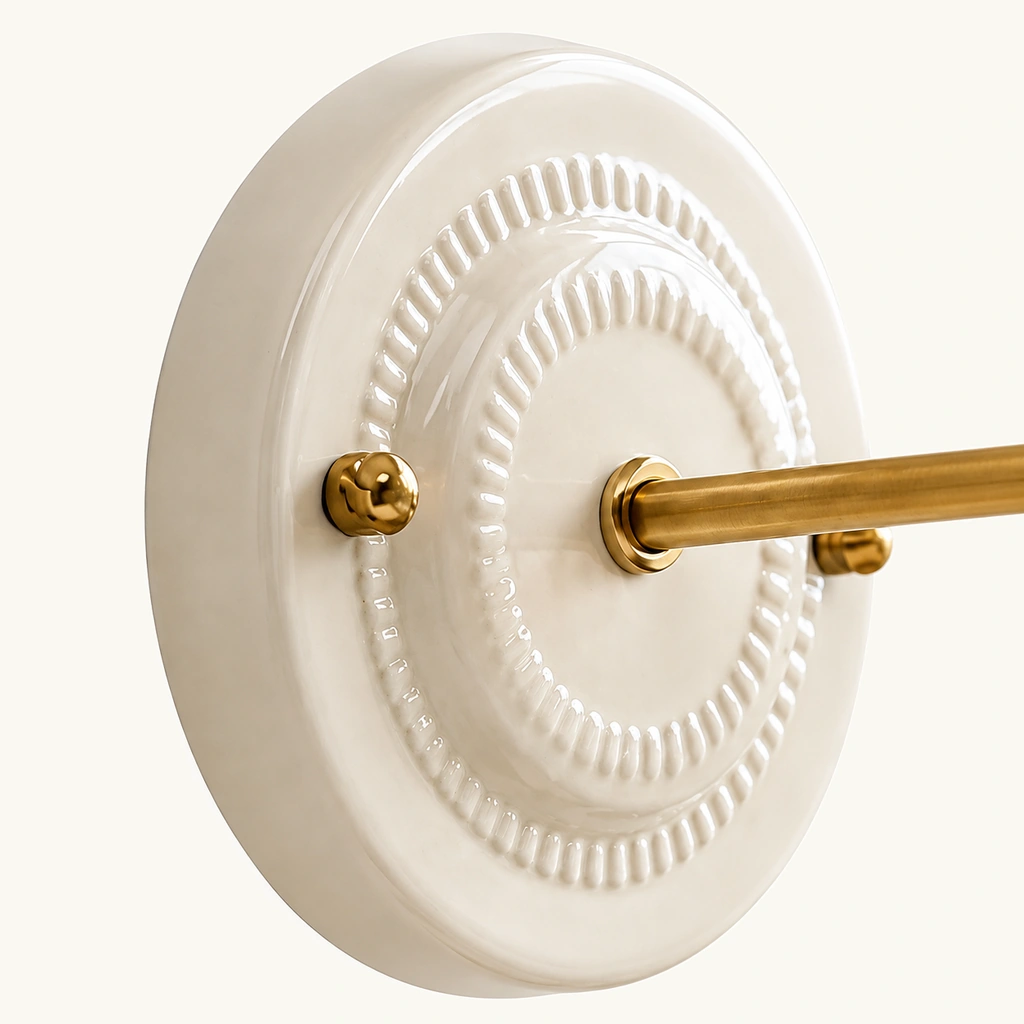 Lior Ceramic Flower Wall Sconce, detail view 6