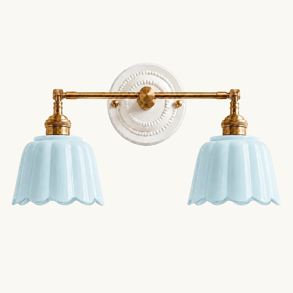 Lior Ceramic Flower Wall Sconce — sku