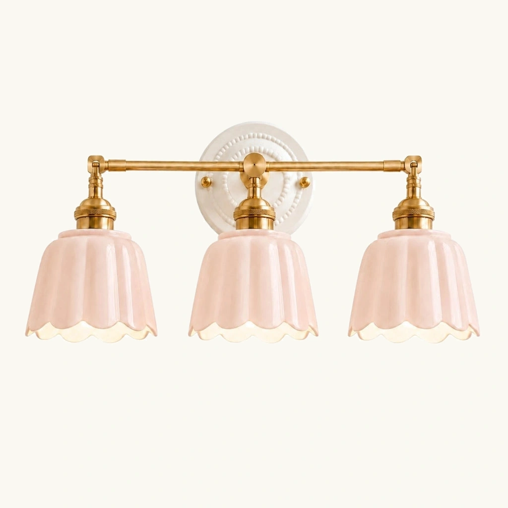 Lior Ceramic Flower Wall Sconce — sku